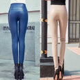 LeatherThin Velvet Pants Female Sexy