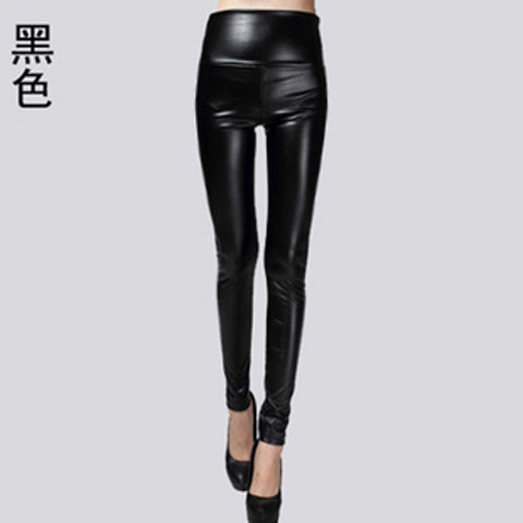 LeatherThin Velvet Pants Female Sexy