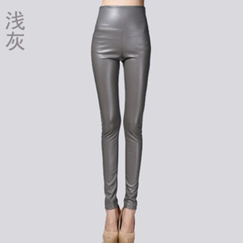 LeatherThin Velvet Pants Female Sexy