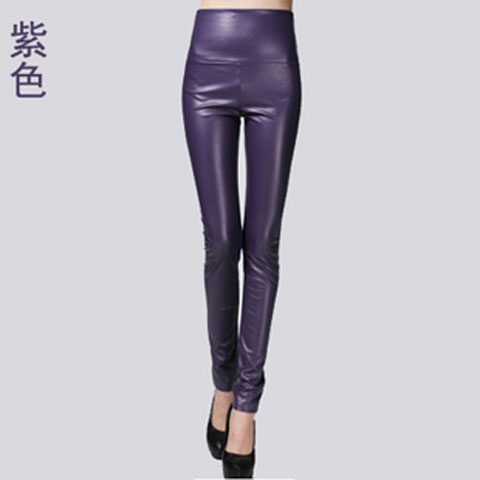 LeatherThin Velvet Pants Female Sexy