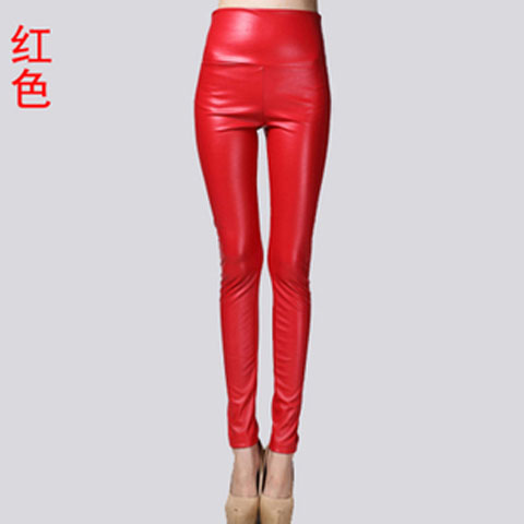 LeatherThin Velvet Pants Female Sexy