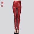 LeatherThin Velvet Pants Female Sexy