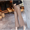 Leather Pants Women With Belt High Waisted