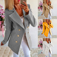 Autumn Winter Women Lapel Long Jacket