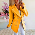 Autumn Winter Women Lapel Long Jacket