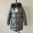 Fur Hooded Women Winter Coat