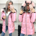 Fur Hooded Women Winter Coat