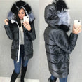 Fur Hooded Women Winter Coat