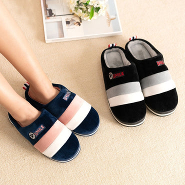 Winter couples cotton slippers