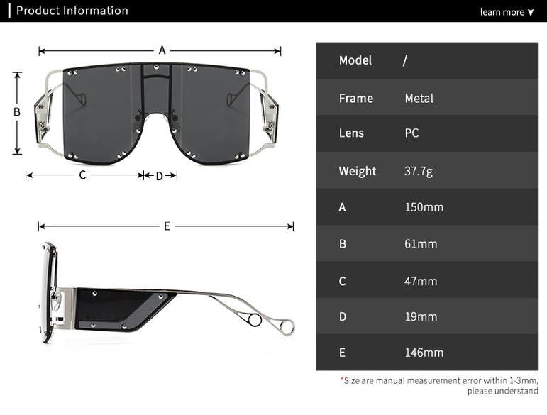 European New Square Sunglasses