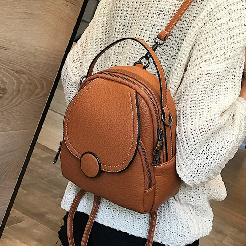 Leather Backpack Mini Soft Touch