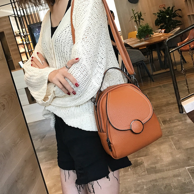 Leather Backpack Mini Soft Touch