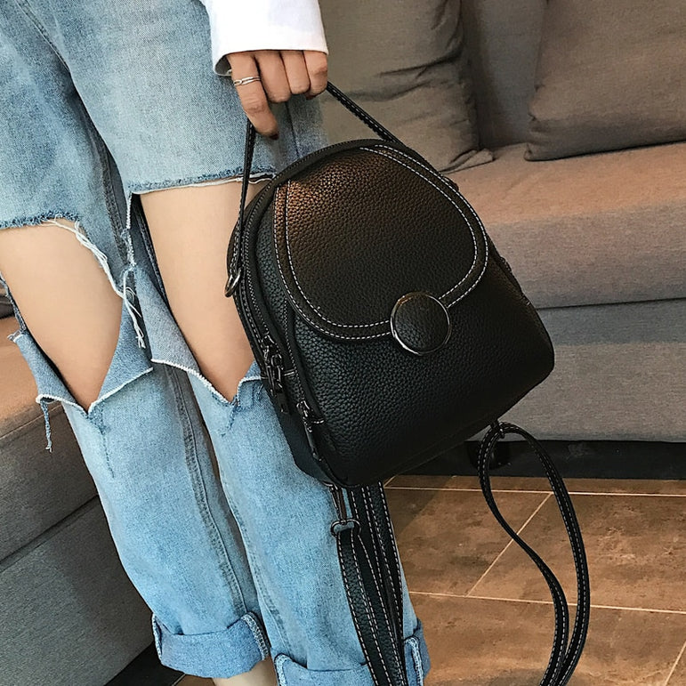 Leather Backpack Mini Soft Touch