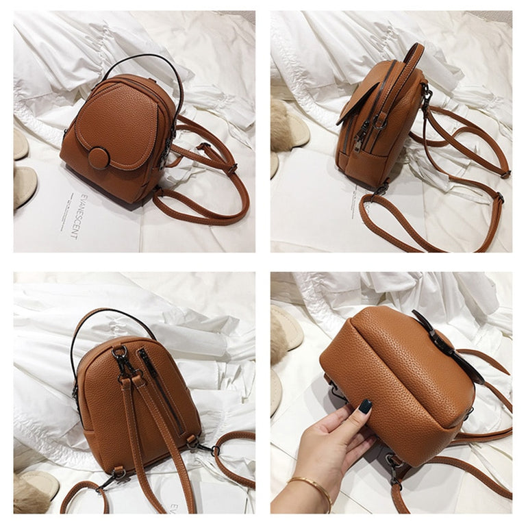 Leather Backpack Mini Soft Touch