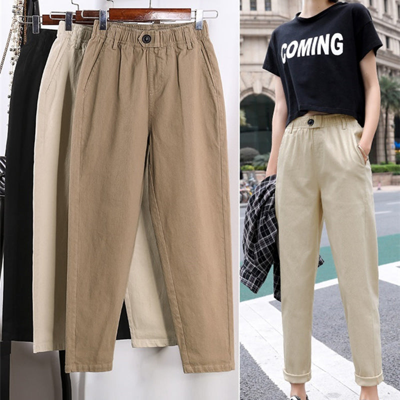 High waist Casual Pants