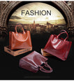 Leather Handbags Big Women Bag