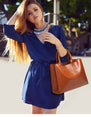 Leather Handbags Big Women Bag