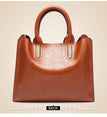 Leather Handbags Big Women Bag