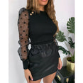 Women's Sheer Mesh See-through Blouse