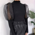 Women's Sheer Mesh See-through Blouse