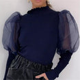 Women's Sheer Mesh See-through Blouse