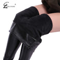 Women Plus Size Winter Leather Pants