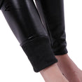 Women Plus Size Winter Leather Pants