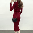 Autumn Winter Women Knitted Dress