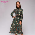 2020 Spring vintage style Midi dress