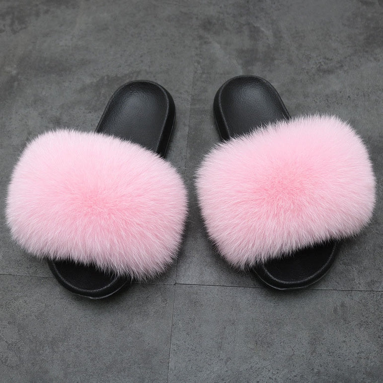 Flip Flop Women Fur Slipper