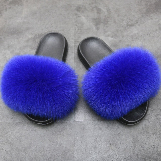 Flip Flop Women Fur Slipper