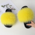 Flip Flop Women Fur Slipper