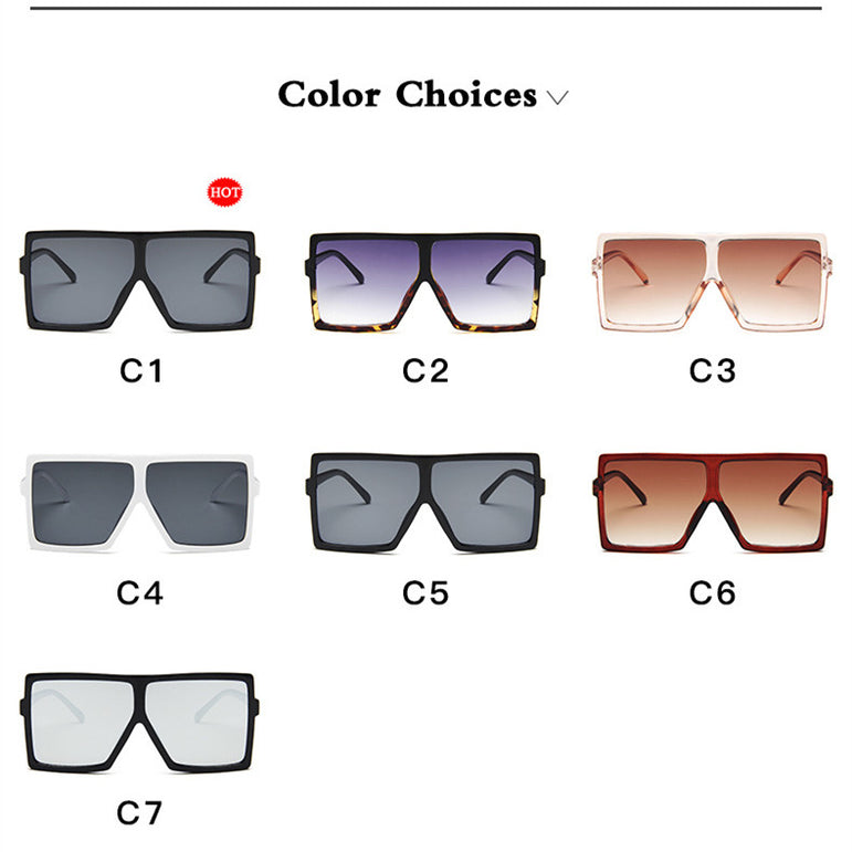 Oversized Women Sunglasses Square