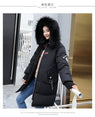 Winter Jacket Women Fur Hooded