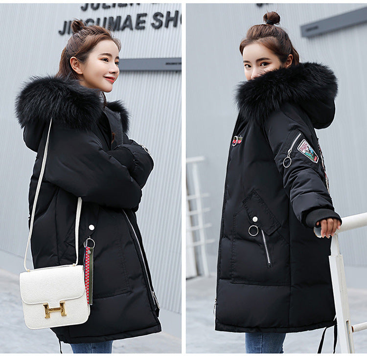 Winter Jacket Women Fur Hooded