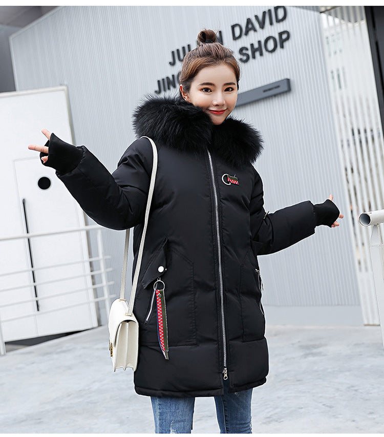 Winter Jacket Women Fur Hooded