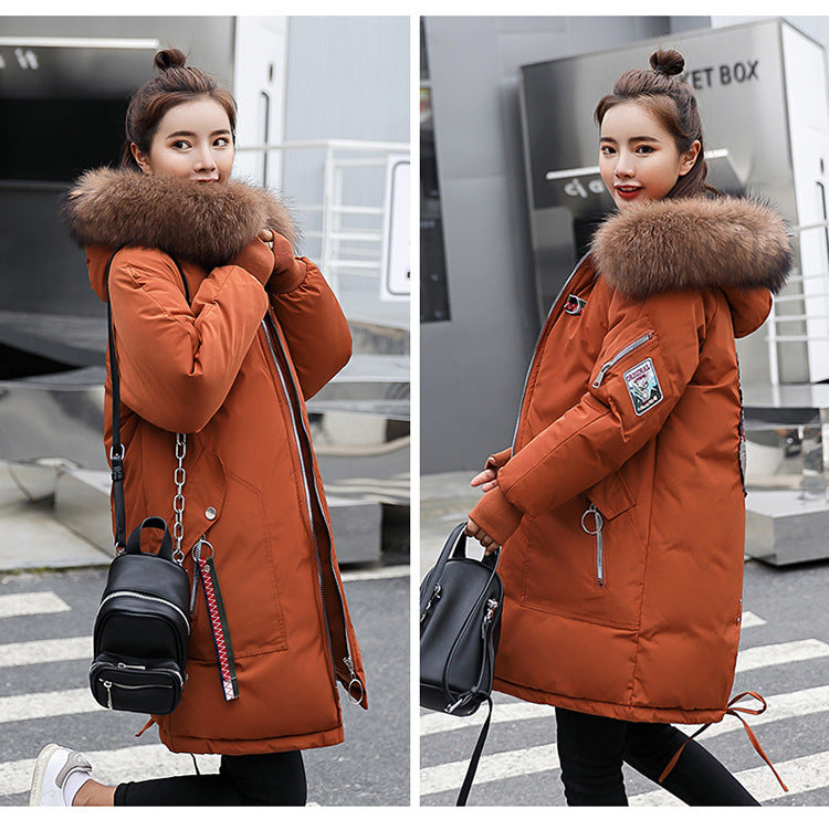 Winter Jacket Women Fur Hooded