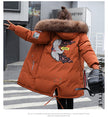 Winter Jacket Women Fur Hooded