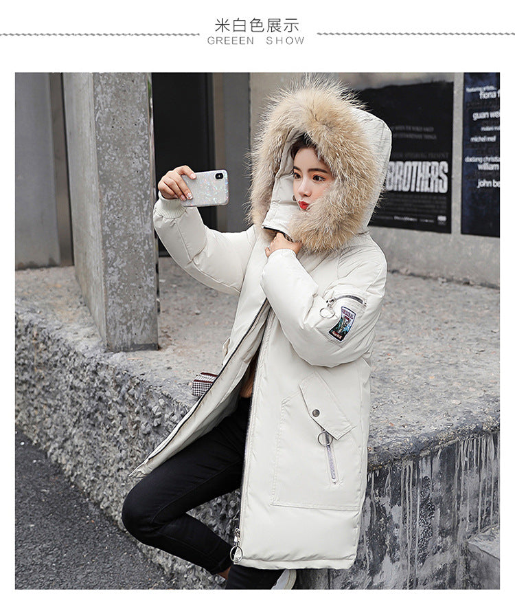 Winter Jacket Women Fur Hooded