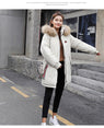 Winter Jacket Women Fur Hooded