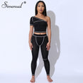 Active Wear Black Fitness Tracksuits