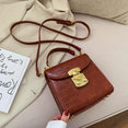 Mini Stone Pattern PU Leather Crossbody