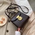 Mini Stone Pattern PU Leather Crossbody