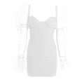 Cute Mini Dress Women'S V-Neck