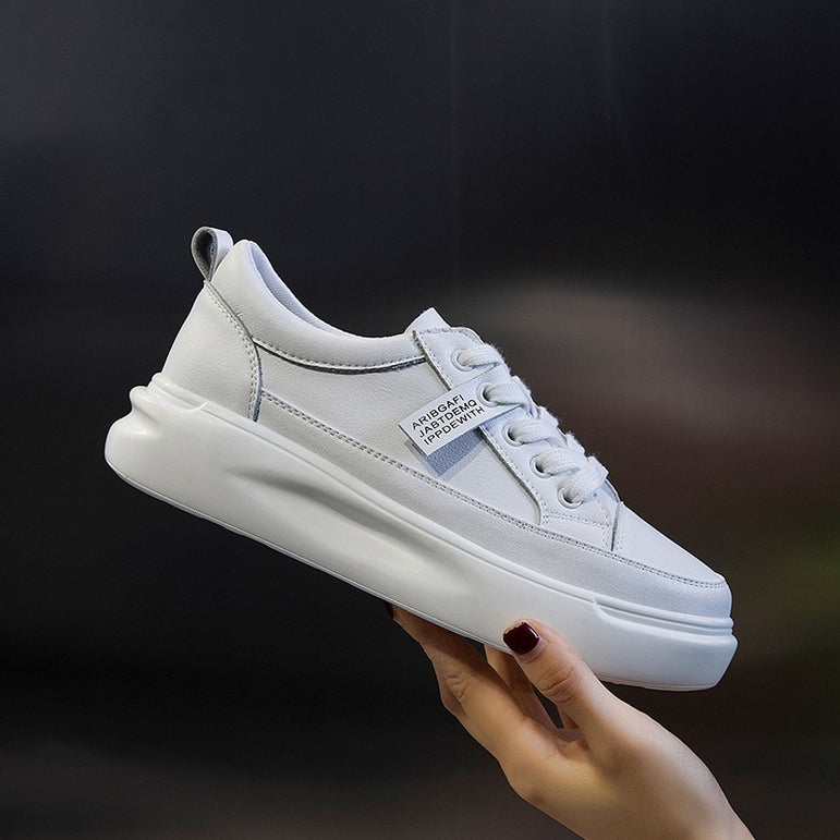 Genuine Leather Casual Shoes Women Sneakers