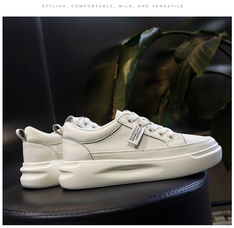 Genuine Leather Casual Shoes Women Sneakers