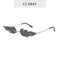 Fire Flame Sunglasses Women Men Rimless