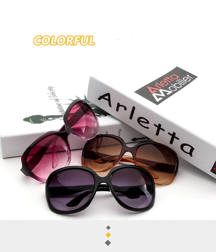 Retro Classic Sunglasses Women Oval Shape