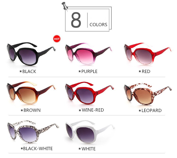 Retro Classic Sunglasses Women Oval Shape