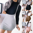 Bodycon Shoulder Straps High Waist Skirt